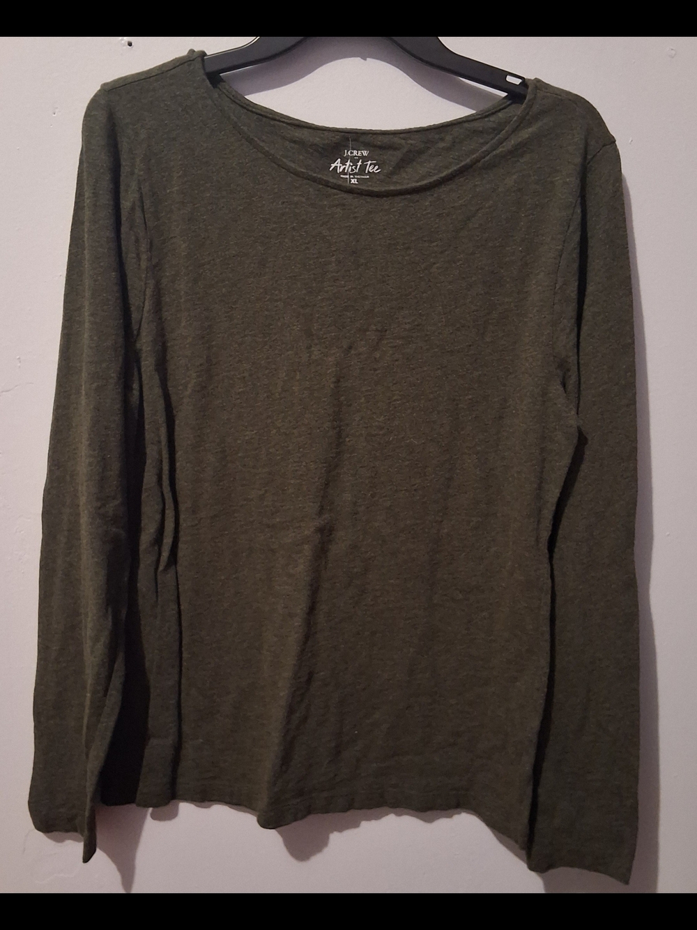 J. Crew Olive Artist Tee